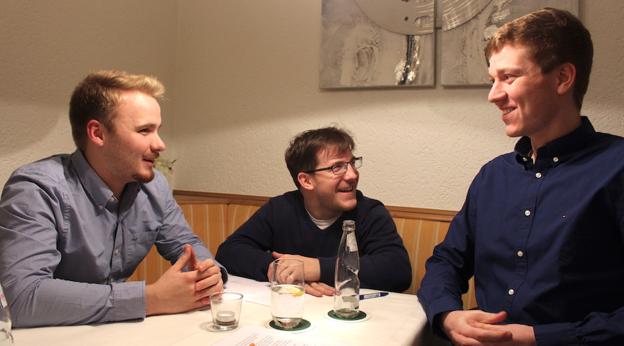 Wahlen bei der Jungen Union in Lübbecke mit dem JU-Kreisvorsitzenden Jonas Horstmann (von links), Michael Biesewinkel sowie dem Lübbecker JU-Chef Florian Bornemann. Wahlen bei der Jungen Union in Lübbecke mit dem JU-Kreisvorsitzenden Jonas Horstmann (von links), Michael Biesewinkel sowie dem Lübbecker JU-Chef Florian Bornemann.